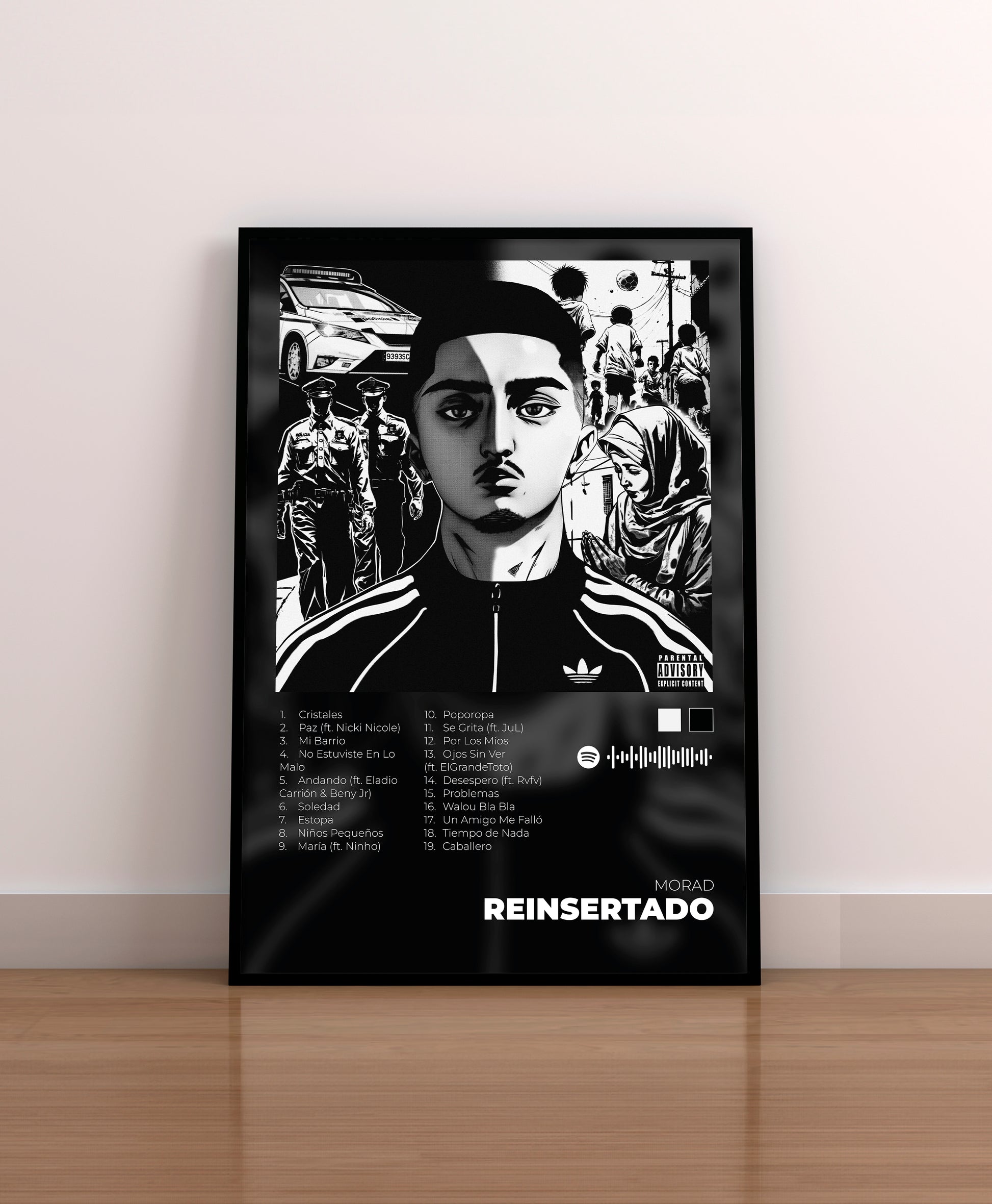 Morad. Reinsertado. Poster. Cover. Vinilo. 