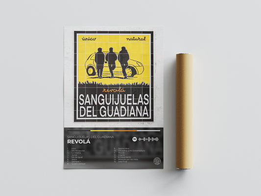 Sanguijuelas del Guadiana. Revolá. Poster. Regalo. Marco. Merchandising. Cuadro. CD. Vinilo. Cover. Lamina