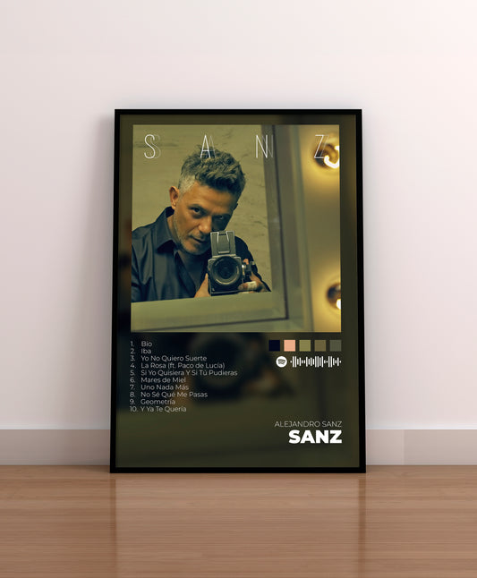alejandro sanz. cd. vinilo. poster. regalo. merchandising. cover. portada. sanz