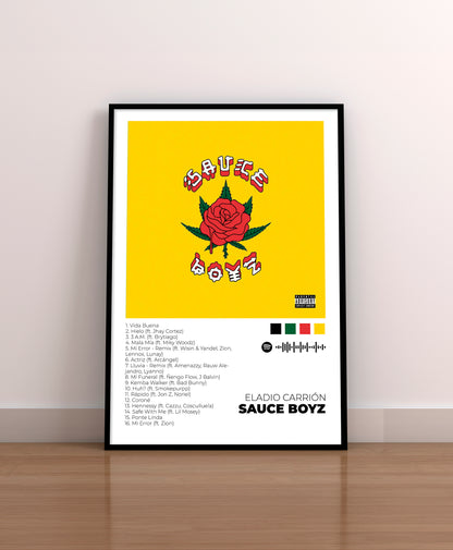 SAUCE BOYZ - Poster Digital de Eladio Carrión | Music Prints