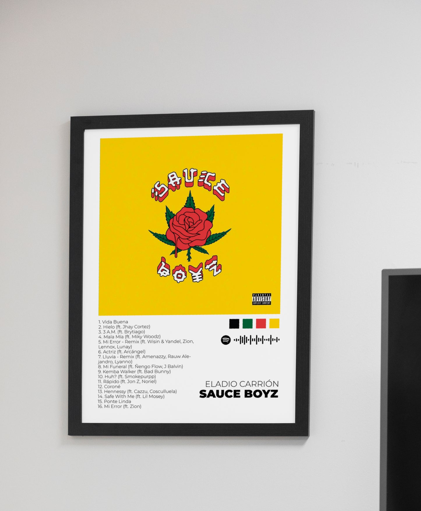 SAUCE BOYZ - Poster Digital de Eladio Carrión | Music Prints