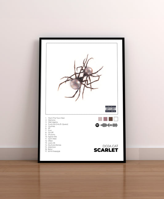 Scarlet. Doja Cat. Poster. Gift. Regalo. Vynil. CD