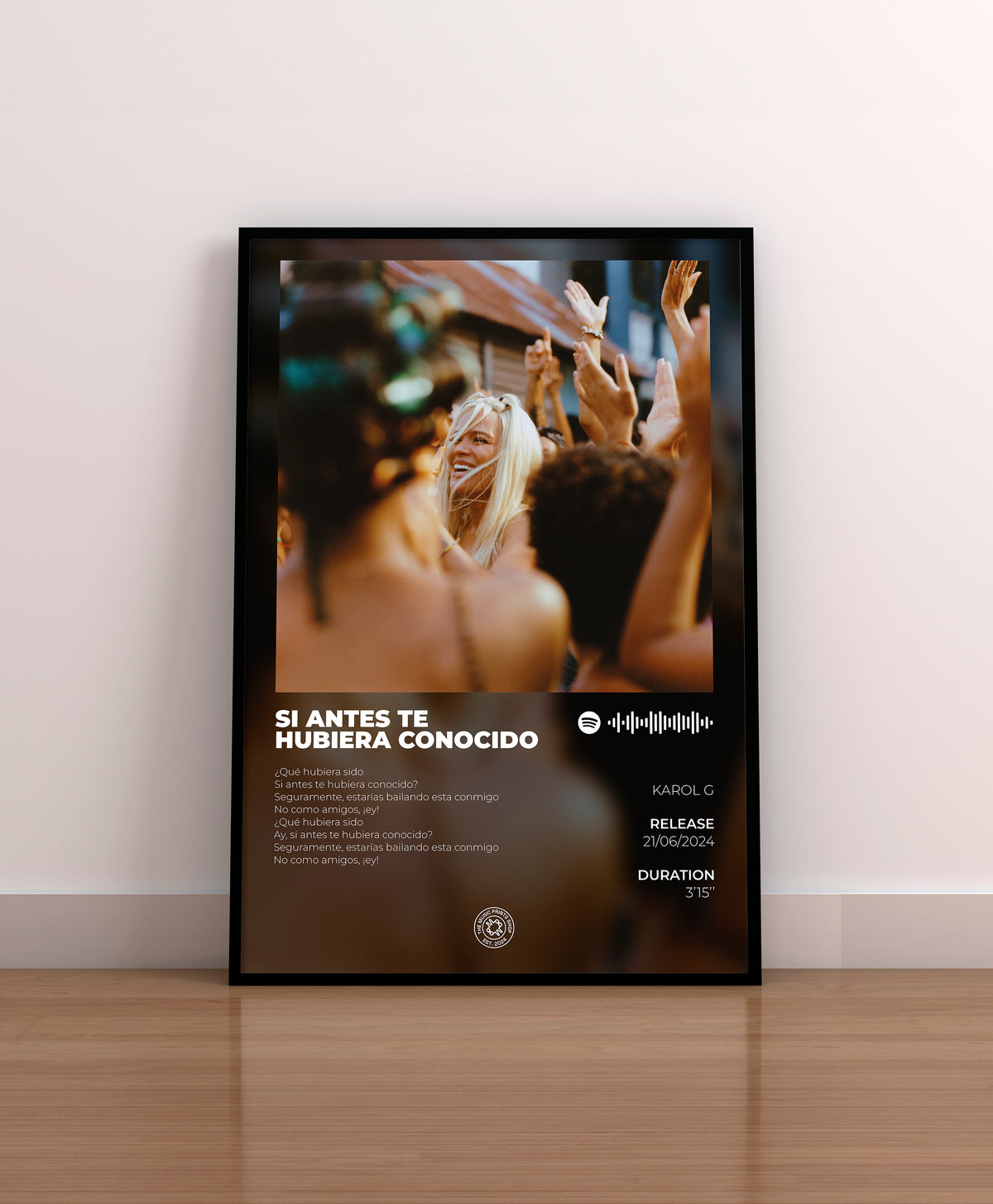 si antes te hubiera conocido. karol g. la bichota. poster. lamina. cuadro. regalo. mejor regalo. merchandising. cd. vinilo. cover. entradas