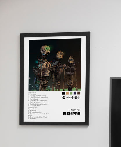 Siempre - Poster Digital de Hard GZ | Music Prints