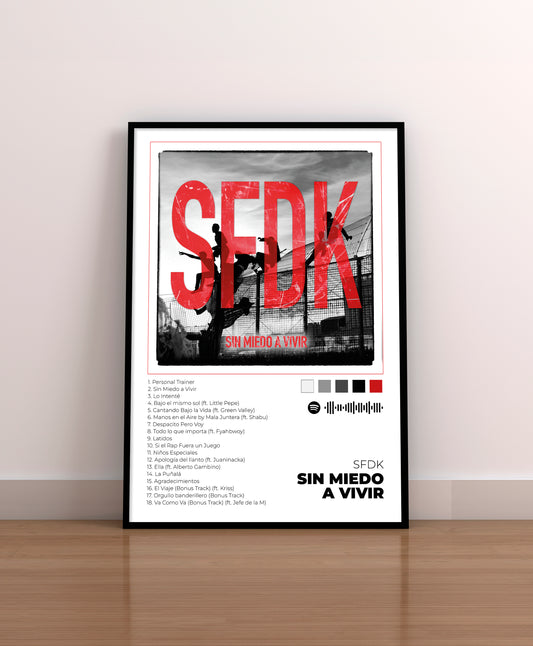 Sin Miedo a Vivir - Poster Digital de SFDK | Music Prints