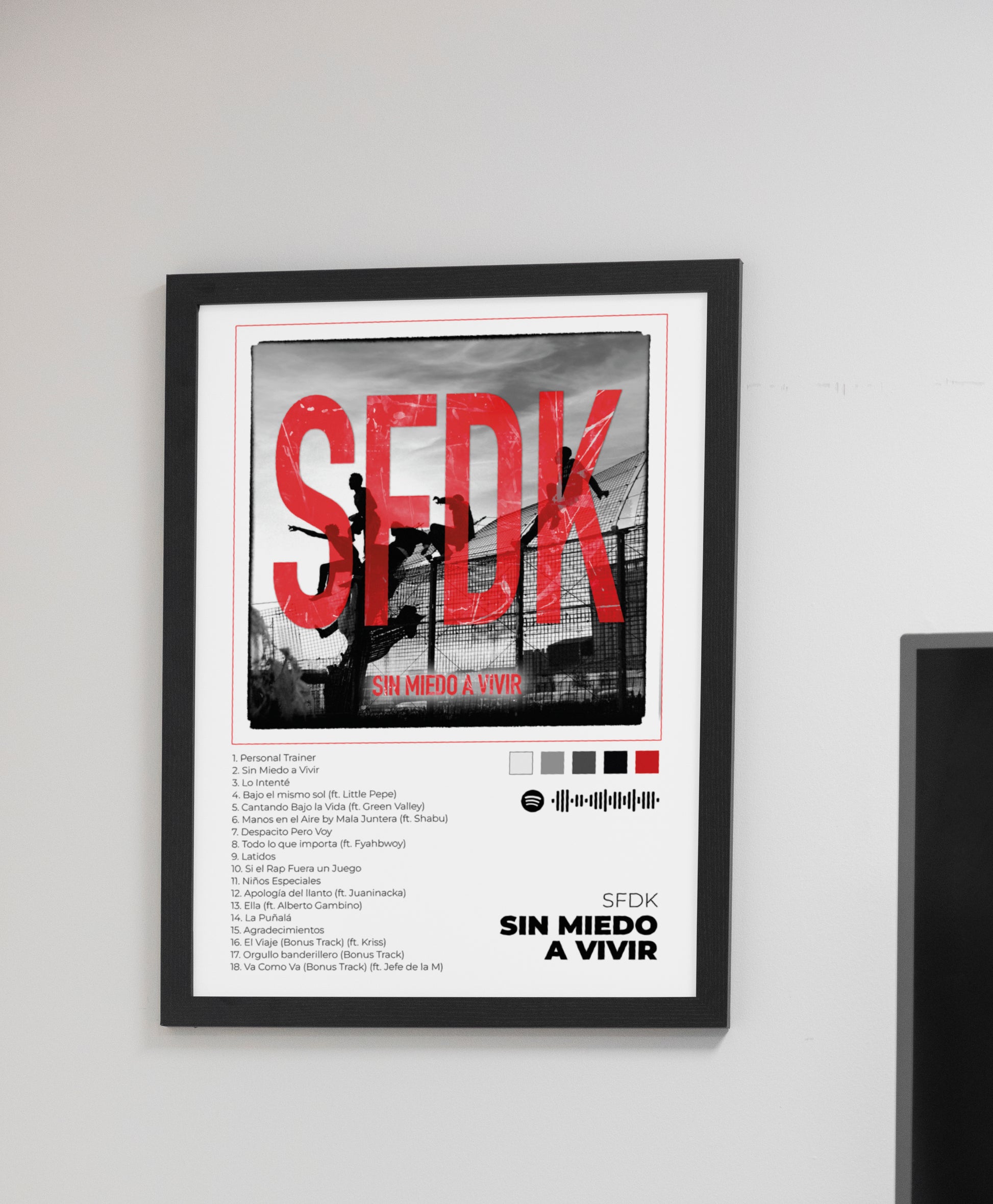 Sin Miedo a Vivir - Poster Digital de SFDK | Music Prints