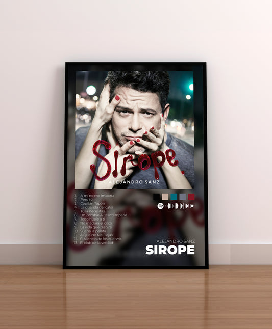 alejandro sanz. cd. vinilo. poster. regalo. merchandising. cover. portada. sirope