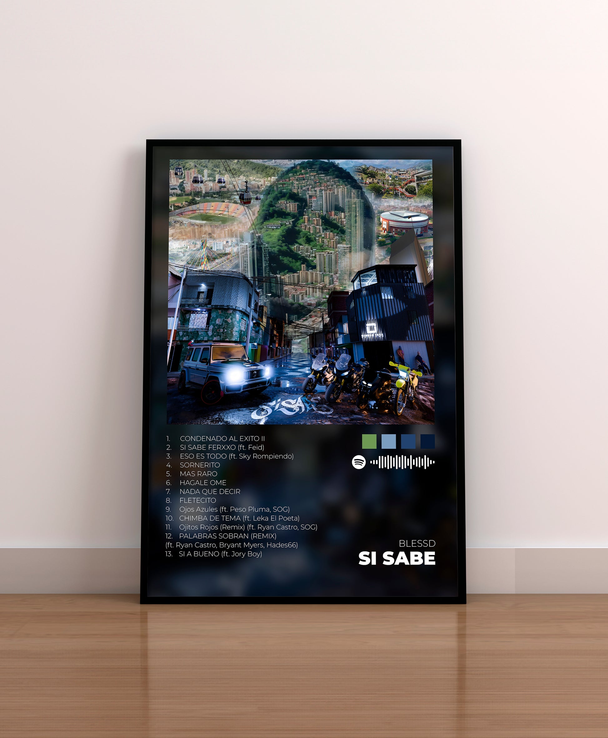si sabe. blessd. poster. lamina. cuadro. regalo. merchandising. cd. vinilo.