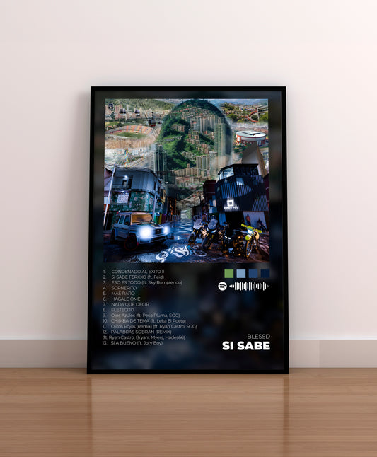 si sabe. blessd. poster. lamina. cuadro. regalo. merchandising. cd. vinilo.
