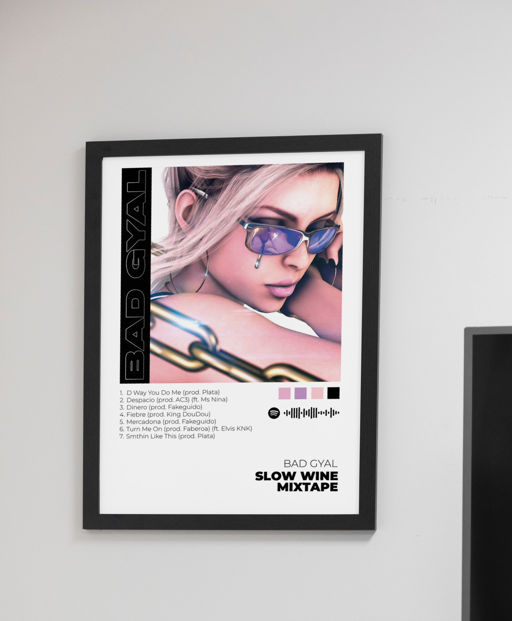 Slow Wine Mixtape - Poster Digital de Bad Gyal | Music Prints