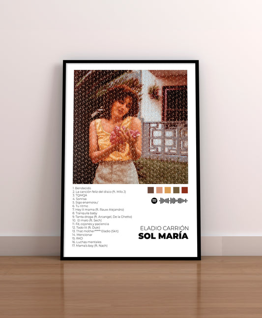 Sol María - Poster Digital de Eladio Carrión | Music Prints