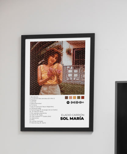 Sol María - Poster Digital de Eladio Carrión | Music Prints