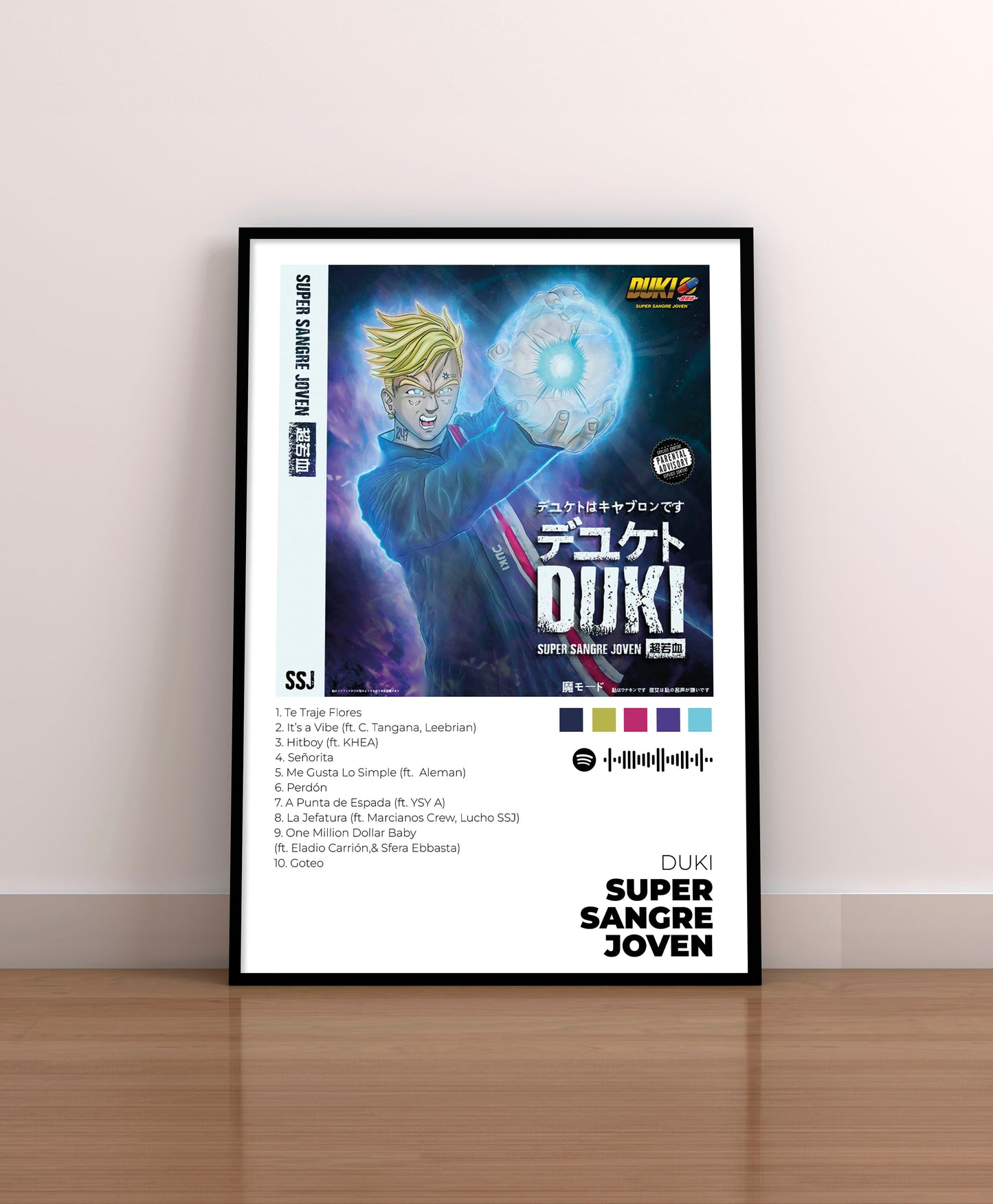 Super Sangre Joven - Poster Digital de Duki | Music Prints