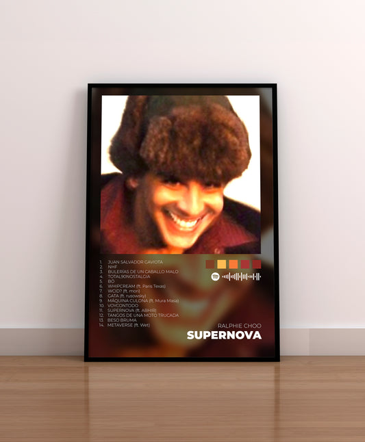Ralphie Choo. Supernova. Lamina. Poster. Marco. Cuadro. Regalo. Merchandising. Cover. Portada. CD. VINILO.