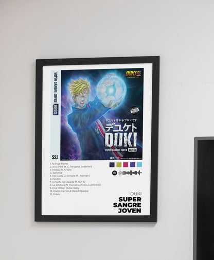 Super Sangre Joven - Poster Digital de Duki | Music Prints