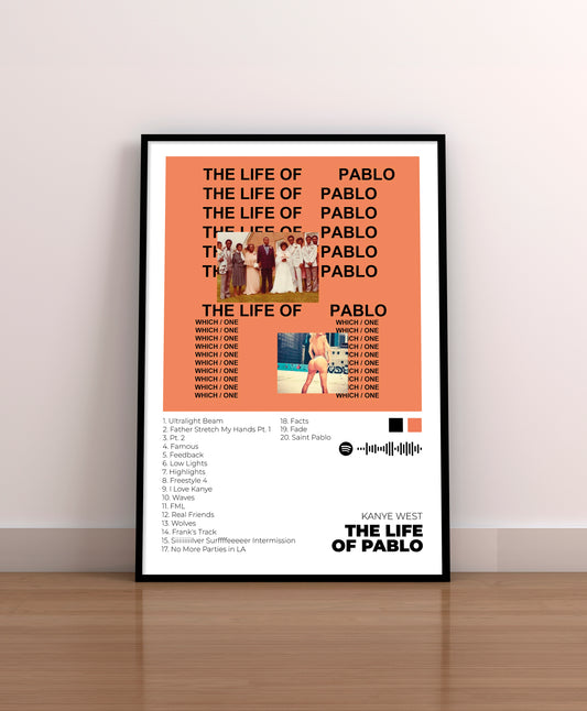 The Life of Pablo - Poster Digital de Kanye West | Music Prints