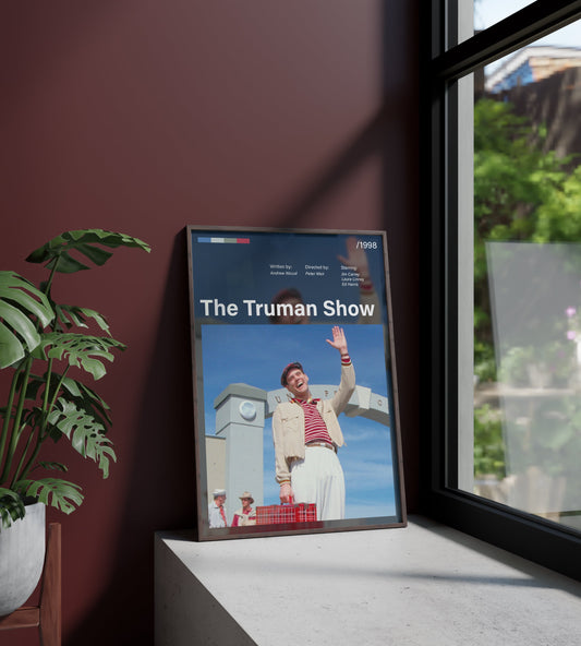 Póster The Truman Show, El Show de Truman, Jim Carrey, película, cine. Lámina, cuadro, merchandising, regalo, comprar, decoración de pared.