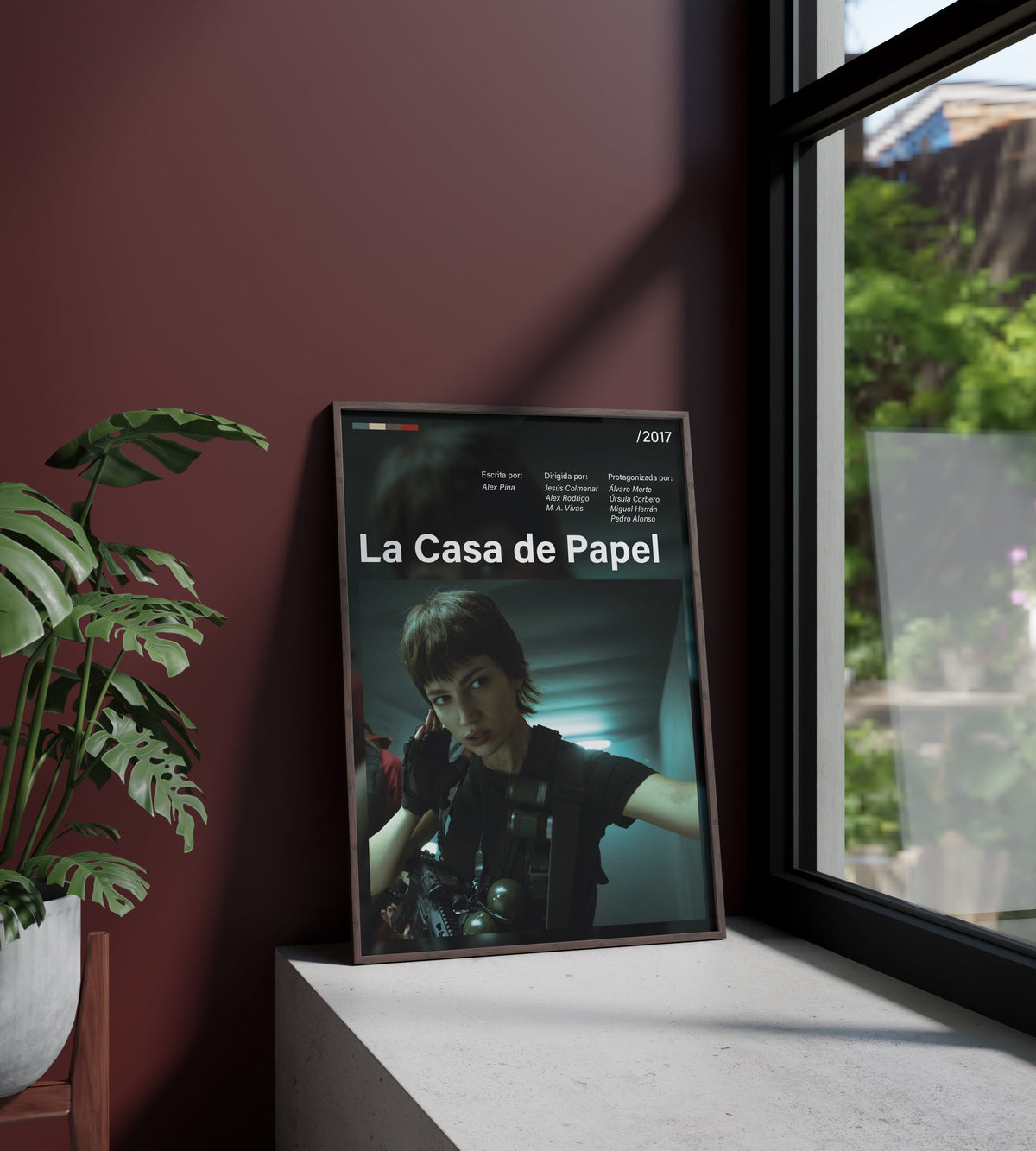 Póster La Casa de Papel, Netflix, serie, atraco, Profesor, Tokio, Berlín. Televisión, ficción, lámina, cuadro, merchandising, regalo, comprar, decoración de pared.