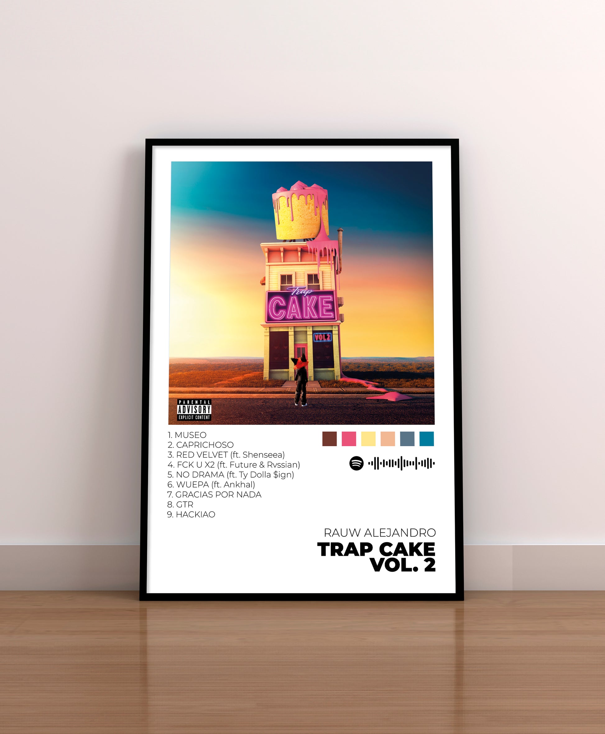 TRAP CAKE VOL. 2 - Poster Digital de Rauw Alejandro | Music Prints