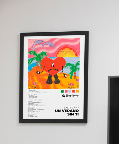 Un verano sin ti - Poster Digital de Bad Bunny | Music Prints