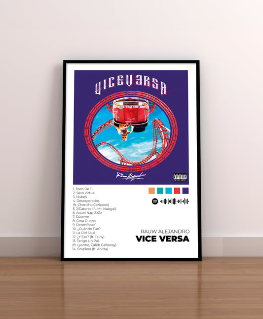 VICE VERSA - Poster Digital de Rauw Alejandro | Music Prints