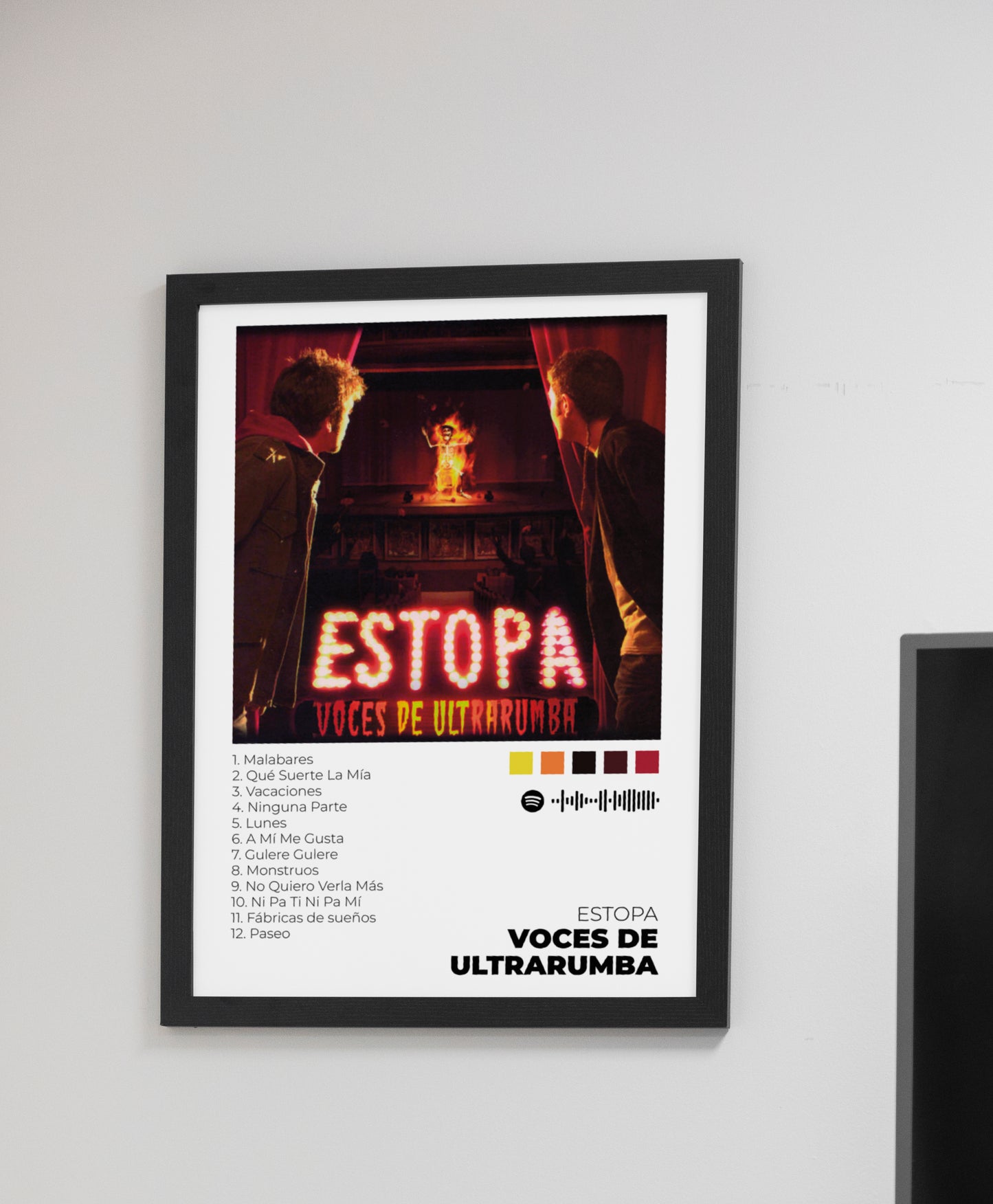 Voces de Ultrarumba - Poster Digital de Estopa | Music Prints