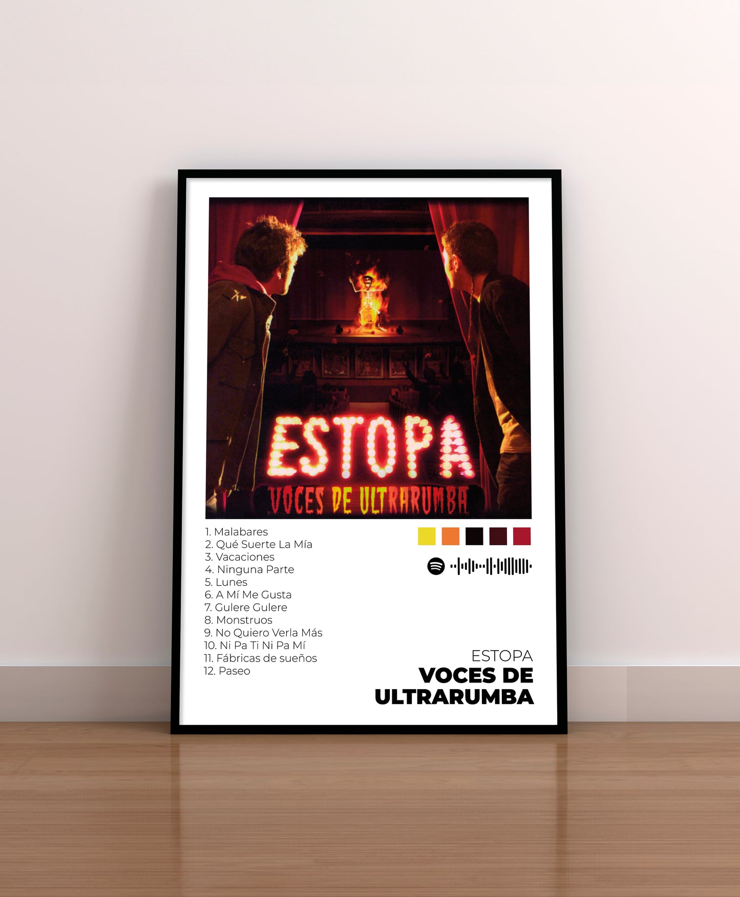 Voces de Ultrarumba - Poster Digital de Estopa | Music Prints