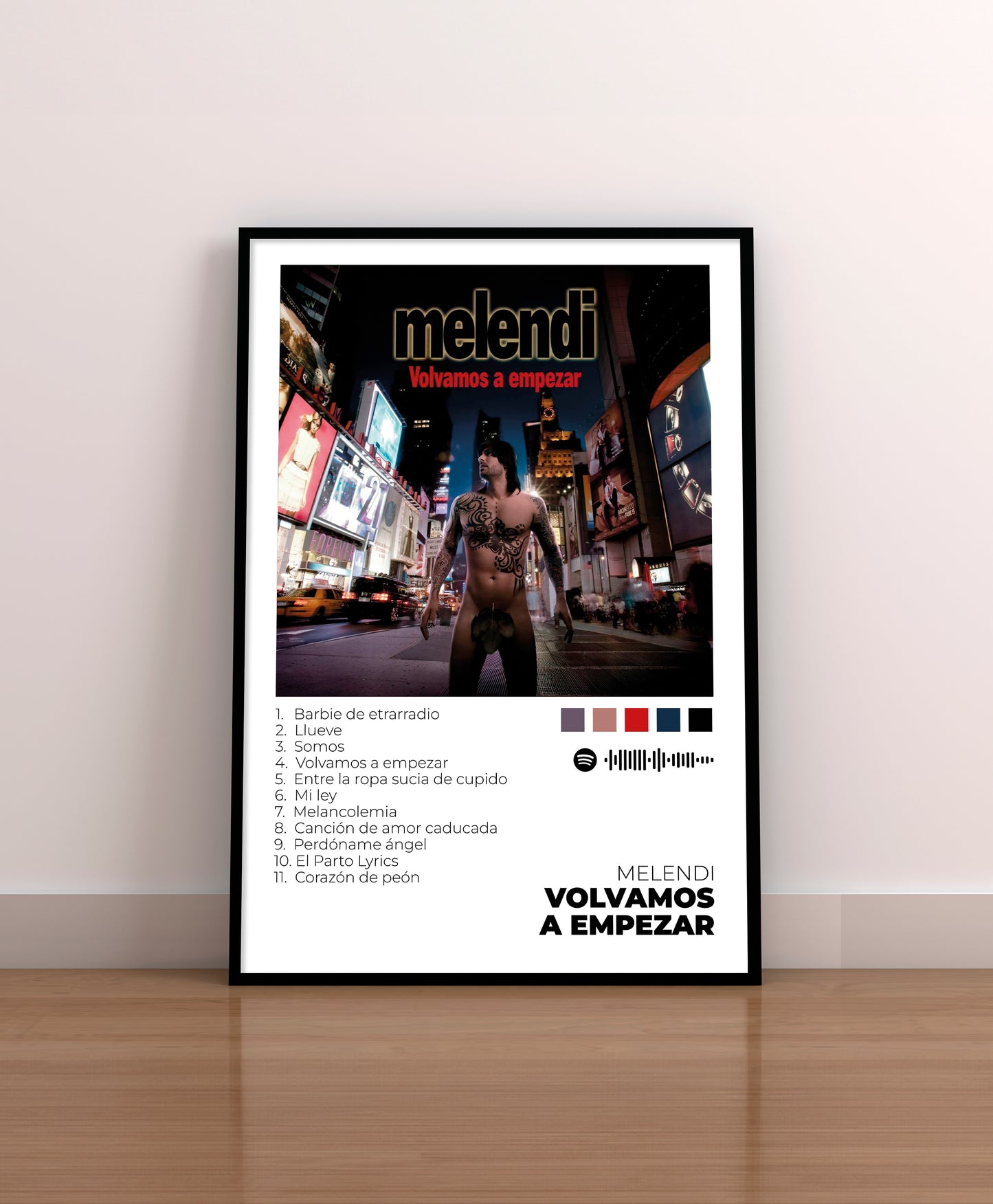 Volvamos a empezar - Poster Digital de Melendi | Music Prints