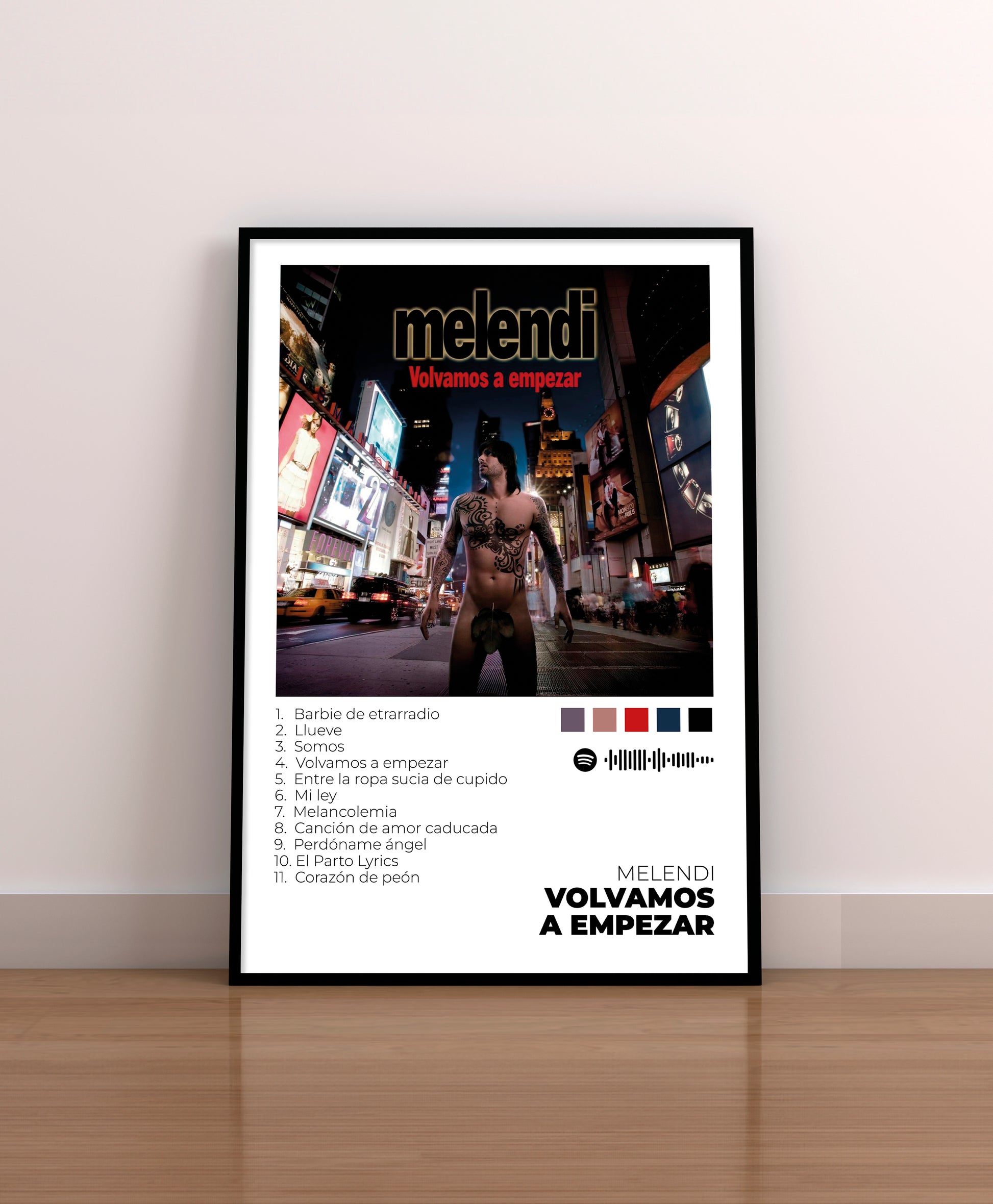 Volvamos a empezar - Poster Digital de Melendi | Music Prints