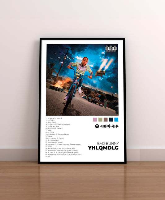 YHLQMDLG - Poster Digital de Bad Bunny | Music Prints