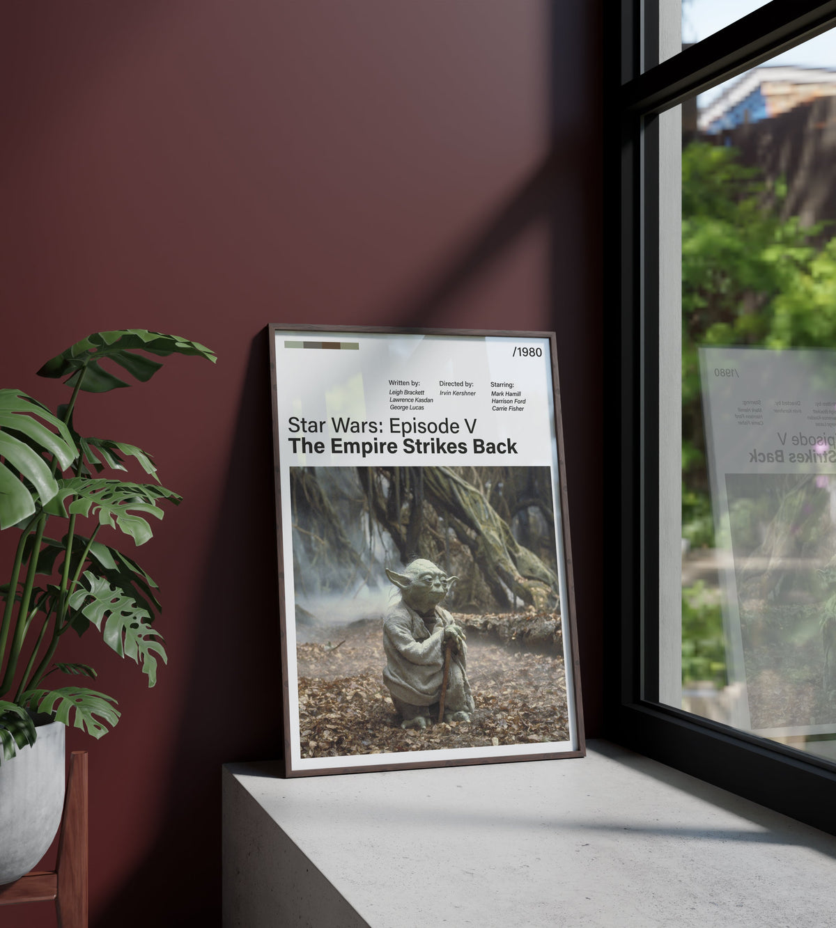 Póster Yoda, Maestro Yoda, Jedi. Star Wars Episodio V El Imperio Contraataca. Película, lámina, cuadro, merchandising, regalo, comprar, decoración de pared.